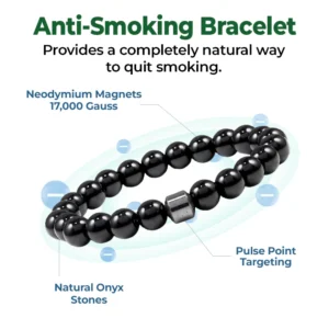 Magnetic anti-smoking bracelet