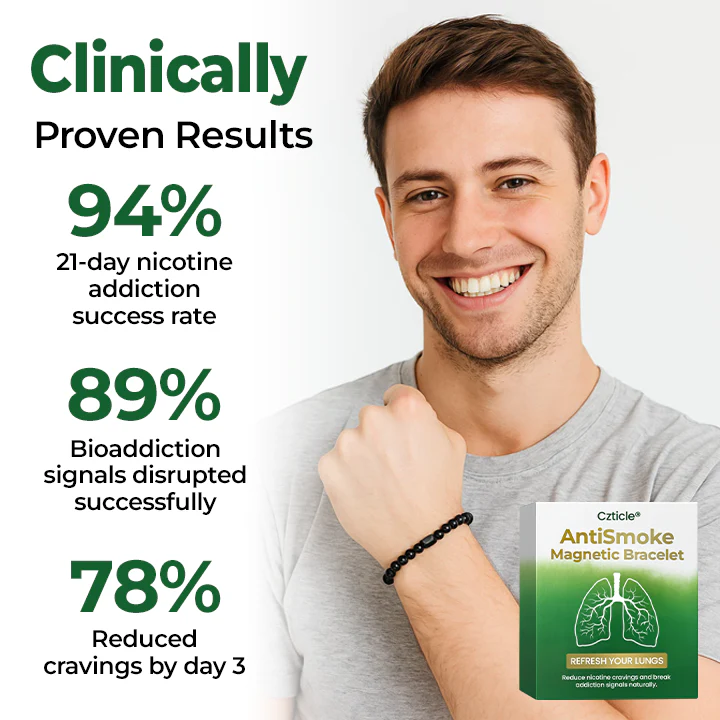 Magnetic anti-smoking bracelet