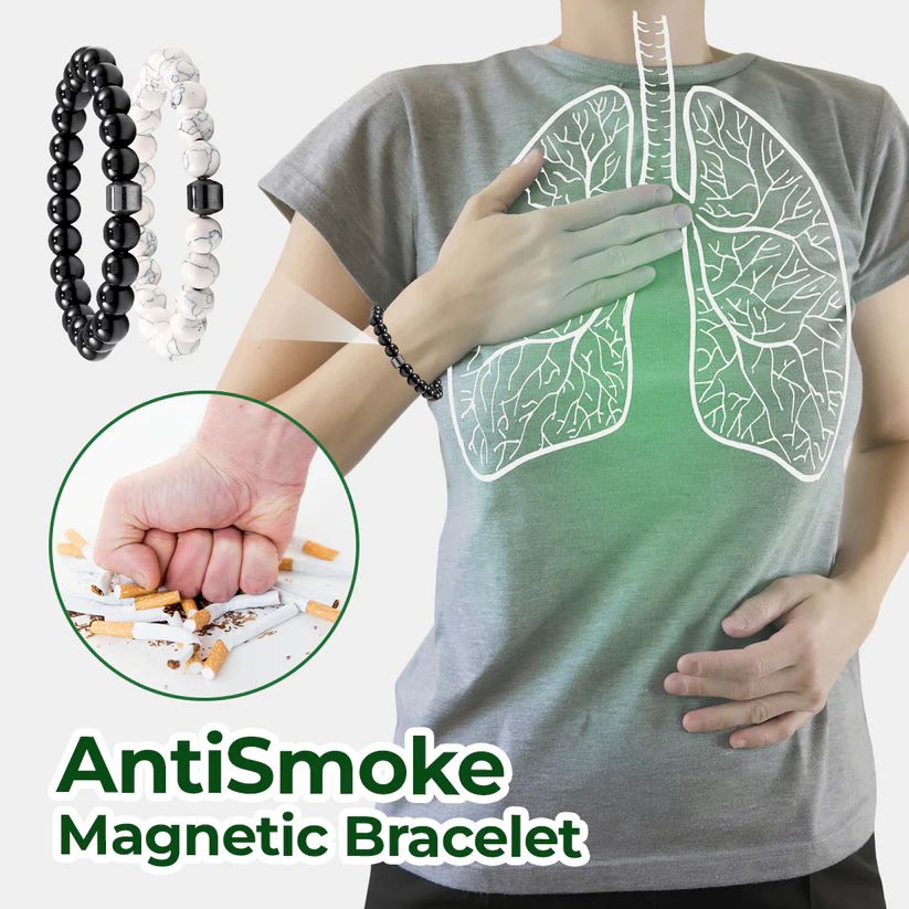 Magnetic anti-smoking bracelet
