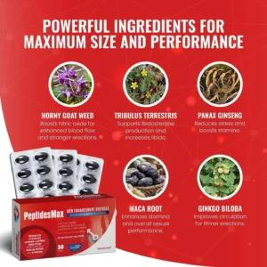 AnnieCare® Peptidesmax Men Max Strength and Vitality Softgels