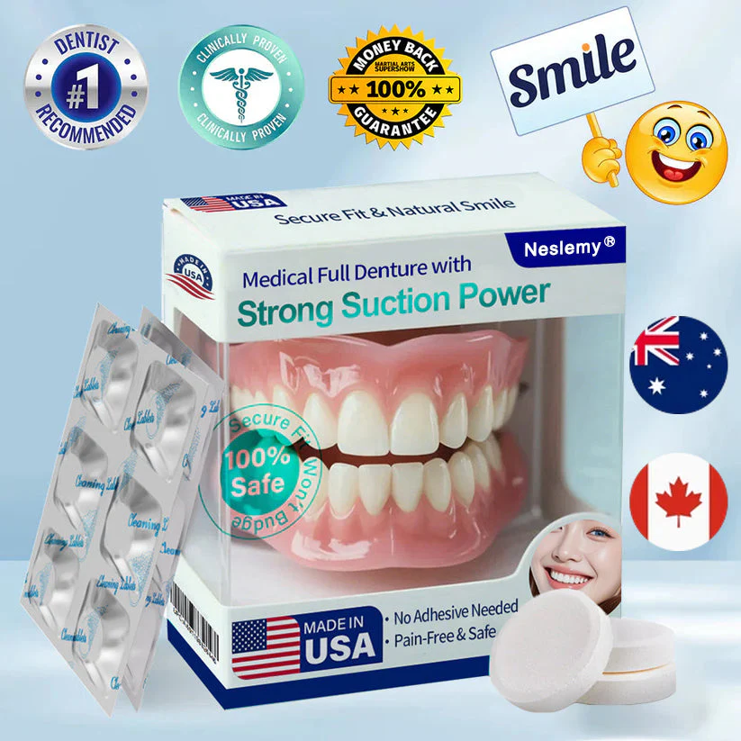 Neslemy® Medical Full Denture with Strong Suction