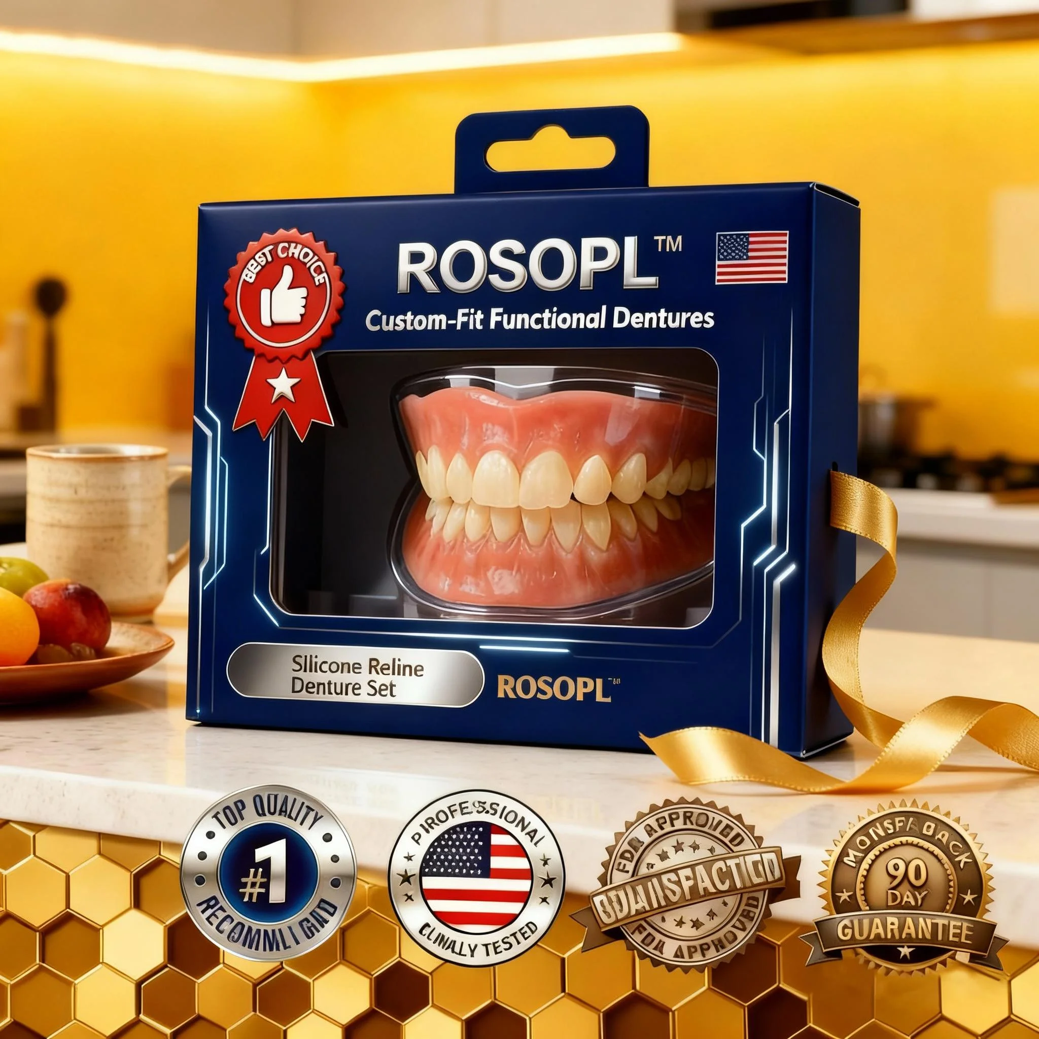 ROSOPL™ Custom-Made Full-Function Dentures image ROSOPL™ Custom-Made Full-Function Dentures