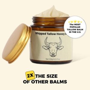 Whipped Grass-Fed Beef Tallow Honey Balm