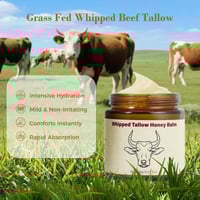 Whipped Grass-Fed Beef Tallow Honey Balm