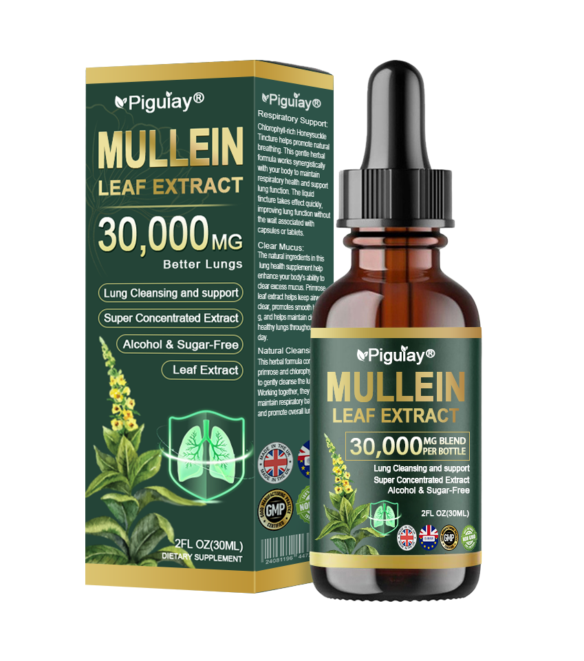 Piguiay® Organic Lung Cleansing Mullein Leaf Extract Drops