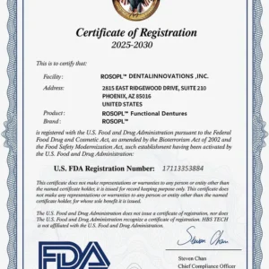 ROSOPL™ Custom-Fit Full Functional Dentures image ROSOPL™ Custom-Fit Full Functional Dentures