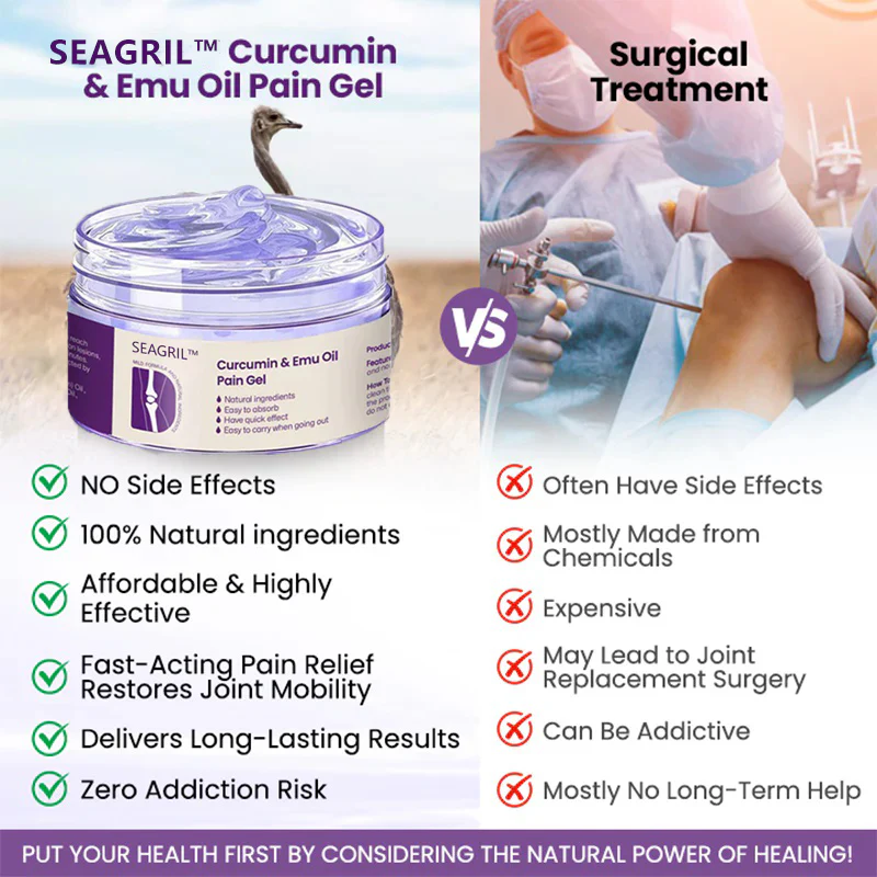 SEAGRIL™ Curcumin & Emu Oil Pain Gel