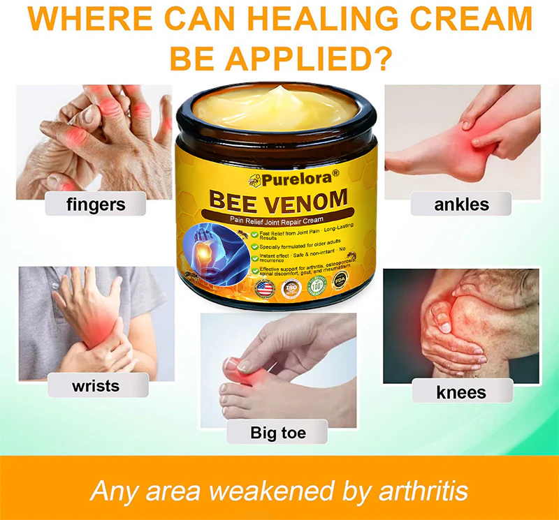 Purelora® Bee Venom Pain Relief Joint Repair Cream image Purelora® Bee Venom Pain Relief Joint Repair Cream