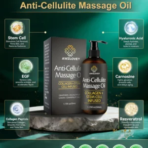 Awzlove® Luxurious Collagen & Stem Cell Anti-Cellulite Massage Oil image Awzlove® Luxurious Collagen & Stem Cell Anti-Cellulite Massage Oil