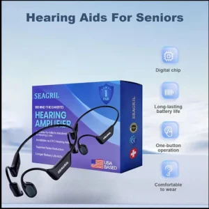 SEAGRIL Bone Conduction Smart Hearing Aid Bluetooth Earphones image SEAGRIL Bone Conduction Smart Hearing Aid Bluetooth Earphones