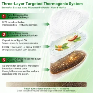 CleraLuxe BrownFat Extract Nano Microneedle Patch image CleraLuxe BrownFat Extract Nano Microneedle Patch