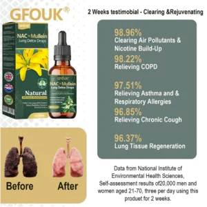 GFOUK® NAC + Mullein Lung Detox Drops image GFOUK® NAC + Mullein Lung Detox Drops