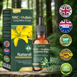 GFOUK® NAC + Mullein Lung Detox Drops image GFOUK® NAC + Mullein Lung Detox Drops