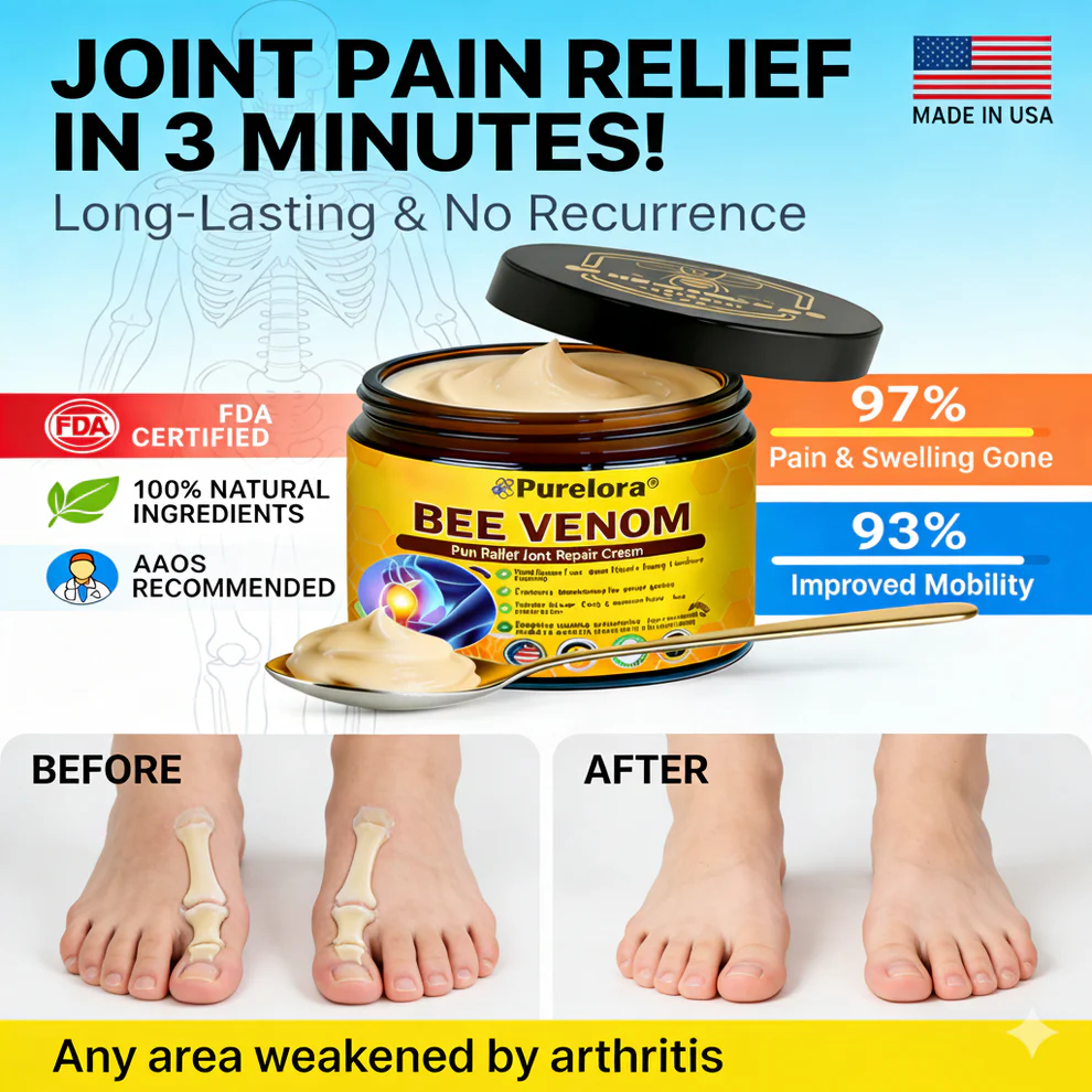 Purelora® Bee Venom Pain Relief Joint Repair Cream image Purelora® Bee Venom Pain Relief Joint Repair Cream