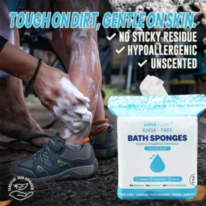 LIMETOW® Rinse-Free Bathing Sponge