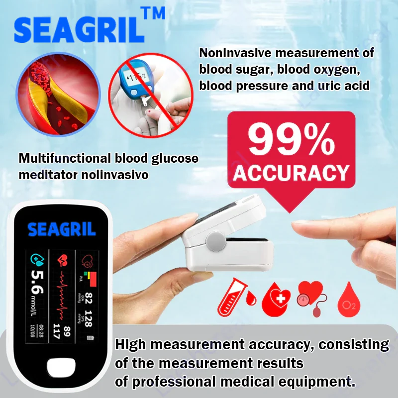 SEAGRIL™ Advanced Non-Invasive GlucoseMonitor-99.9% Accuracy + Exclusive Gift image SEAGRIL™ Advanced Non-Invasive GlucoseMonitor-99.9% Accuracy + Exclusive Gift