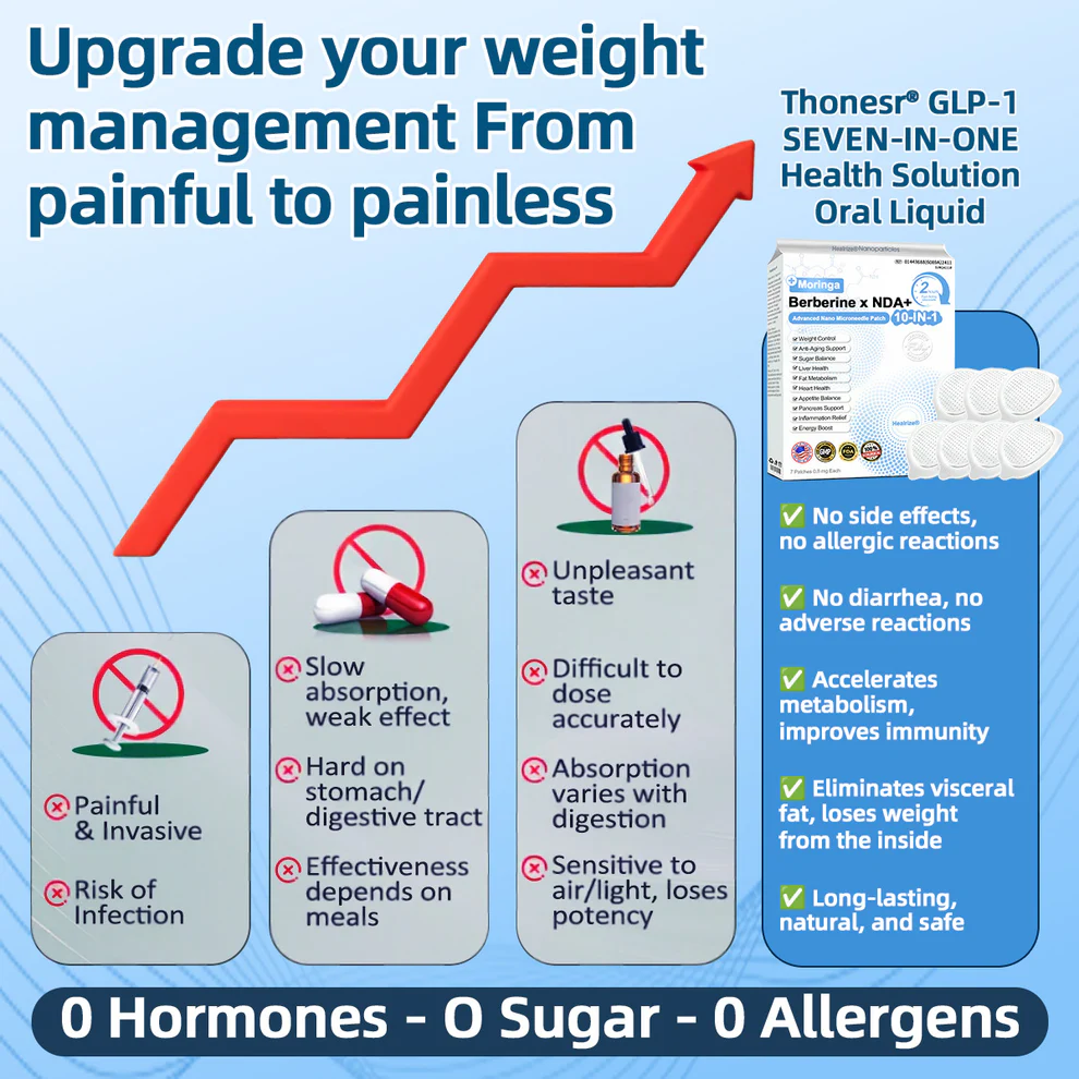 Healrize Moringa Berberine NAD+ 10-in-1 Advanced Nano Microneedle Patch