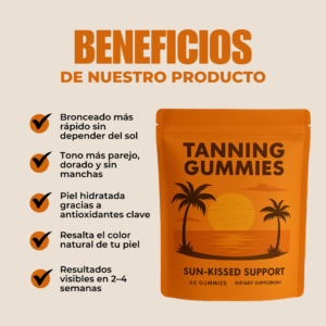 Natural tanning gummies