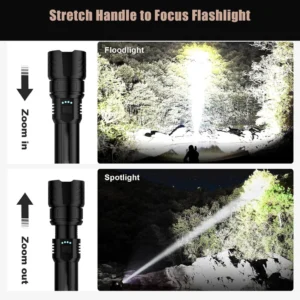 NESLEMY™LED Flashlight – High Lumen Rechargeable Torch