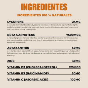 Natural tanning gummies