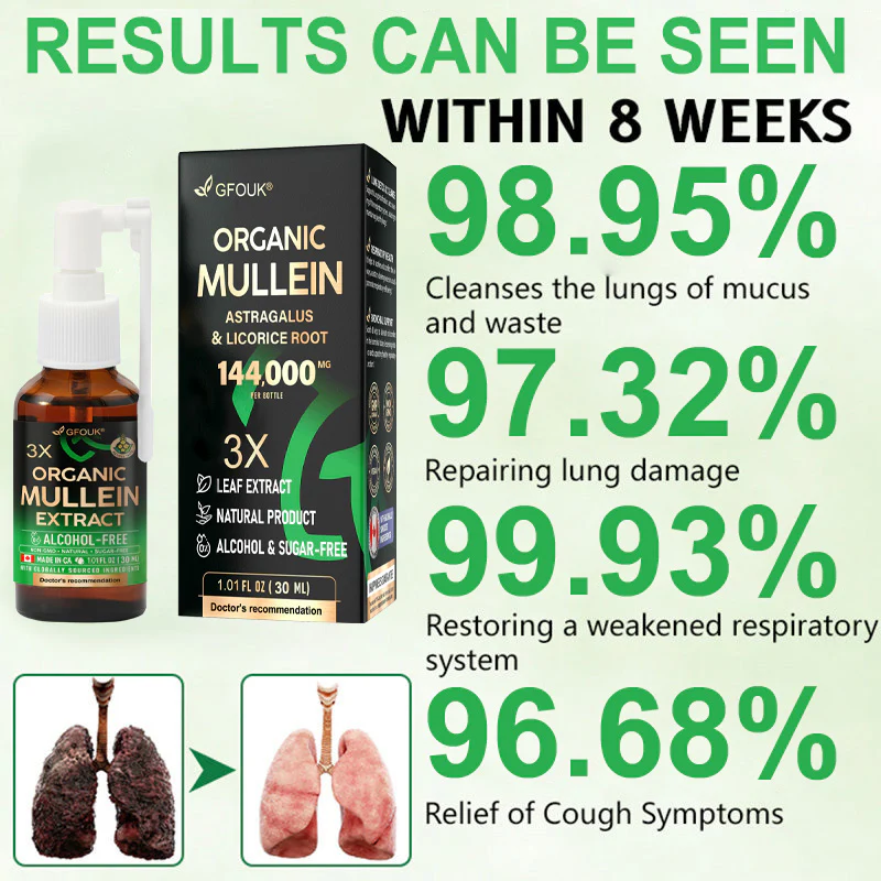 GFOUK® 3X Concentrated Mullein Lung Cleanse Spray image GFOUK® 3X Concentrated Mullein Lung Cleanse Spray