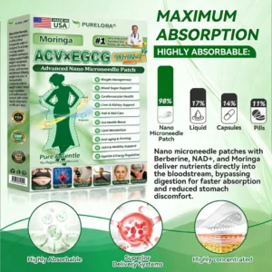 Purelora ACV × EGCG 10-in-1 Advanced Nano Microneedle Patch