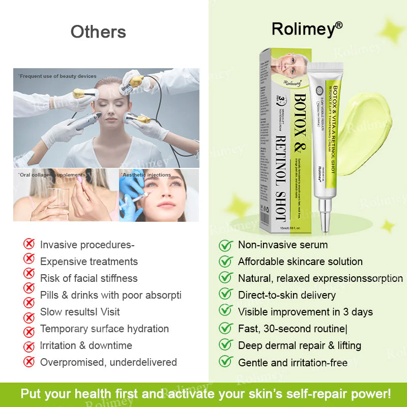 Rolimey® Botox & Vita-A Retinol Shot Wrinkle-Lift Tightening cream image Rolimey® Botox & Vita-A Retinol Shot Wrinkle