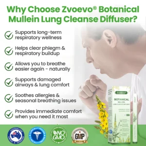 Zvoevo® Botanical Mullein Lung Cleanse Diffuser image Zvoevo® Botanical Mullein Lung Cleanse Diffuser