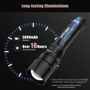 NESLEMY™LED Flashlight – High Lumen Rechargeable Torch