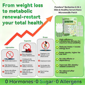 Purelora Berberine 8-IN-1 Slim & Healthy Serum Nano Microneedle Patch image Purelora Berberine 8-IN-1 Slim & Healthy Serum Nano Microneedle Patch