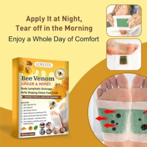 Loyesta Bee Venom Ginger & Honey Detox Pads image Loyesta Bee Venom Ginger & Honey Detox Pads