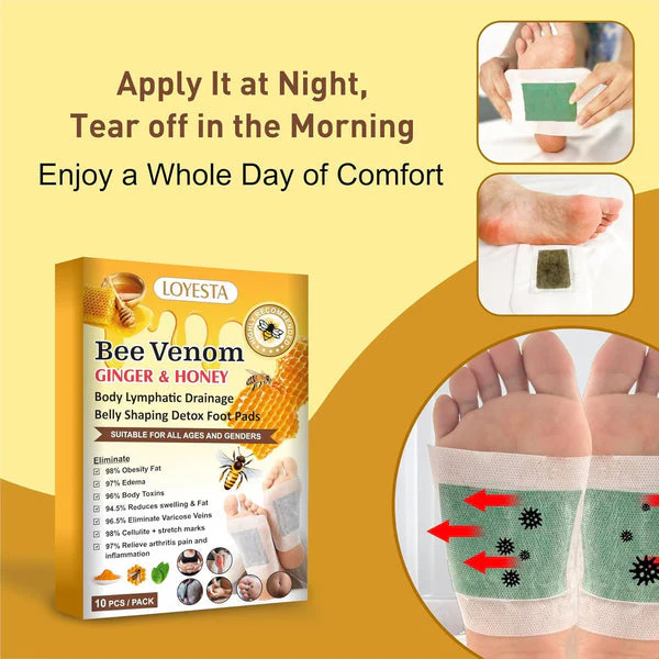 Loyesta Bee Venom Ginger & Honey Detox Pads image Loyesta Bee Venom Ginger & Honey Detox Pads