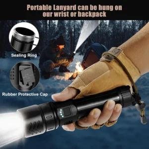NESLEMY™LED Flashlight – High Lumen Rechargeable Torch