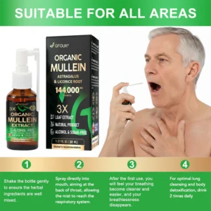 GFOUK® 3X Concentrated Mullein Lung Cleanse Spray image GFOUK® 3X Concentrated Mullein Lung Cleanse Spray