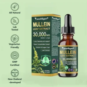 CareRegen Organic Lung Cleansing Mullein Leaf Extract Drops