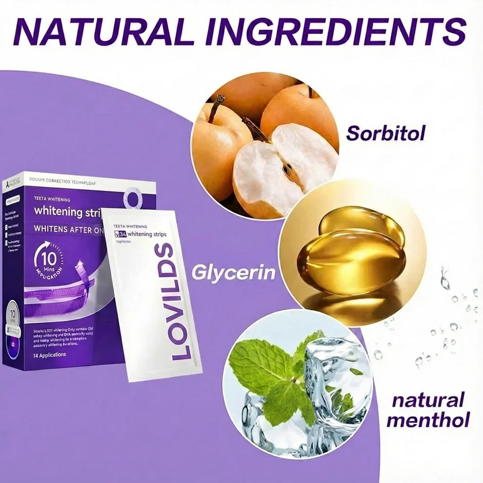 LOVILDS Whitening Strips image LOVILDS Whitening Strips