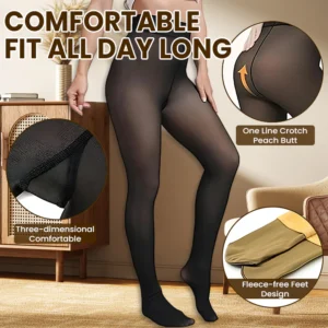 LIMETOW® Inner Fleece Translucent Pantyhose