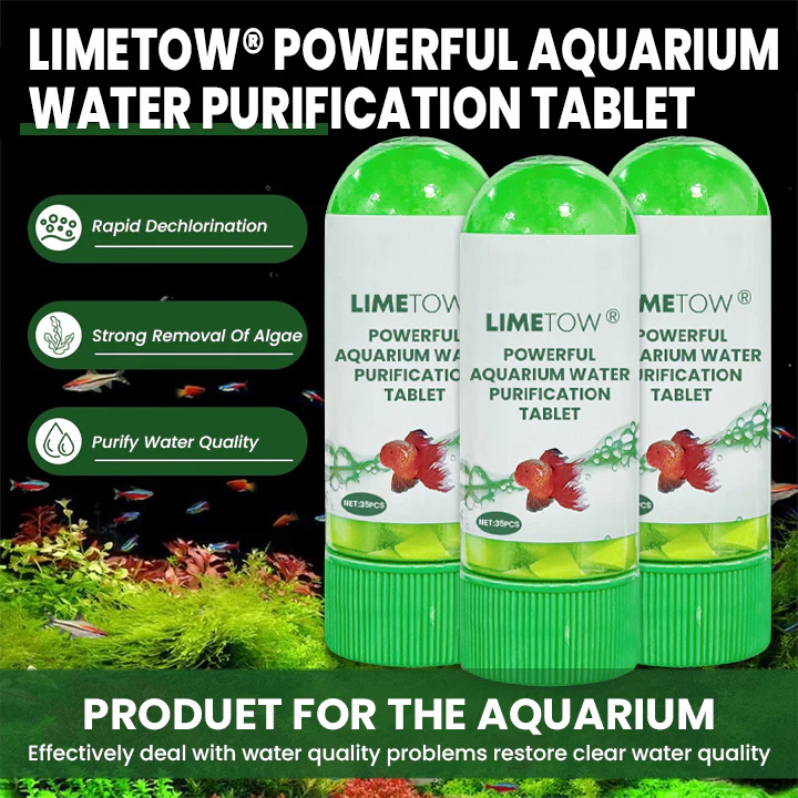 LIMETOW® Powerful Aquarium Water Purification Tablet image LIMETOW® Powerful Aquarium Water Purification Tablet