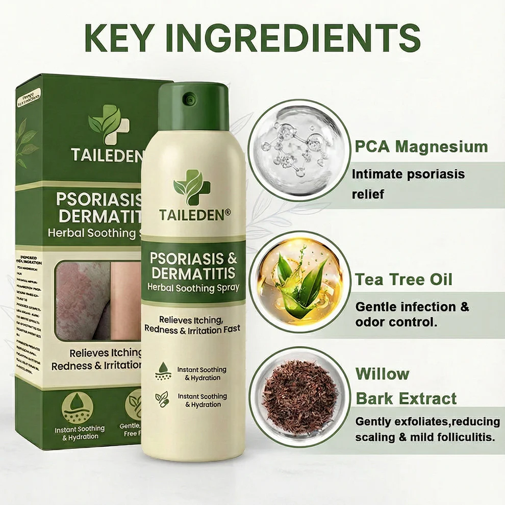 TAILEDEN Magnesium Herbal Psoriasis Spray