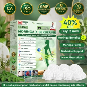Luxarise Moringa & Berberine 10-in-1 Advanced Nano Microneedle Patch