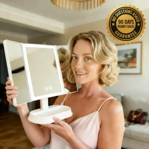 Newyuo™ Trifold LED Makeup Mirror image Newyuo™ Trifold LED Makeup Mirror