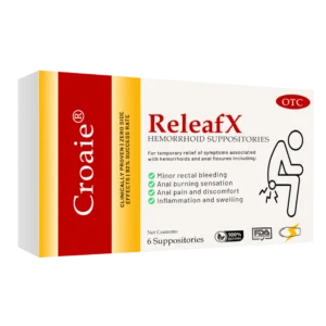 Croaie® ReleafX Hemorrhoid Suppositories image Croaie® ReleafX Hemorrhoid Suppositories