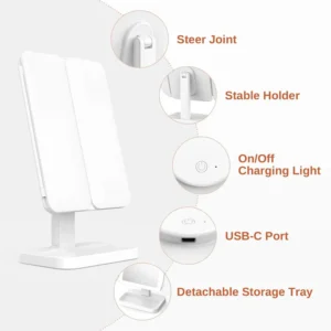 Newyuo™ Trifold LED Makeup Mirror image Newyuo™ Trifold LED Makeup Mirror