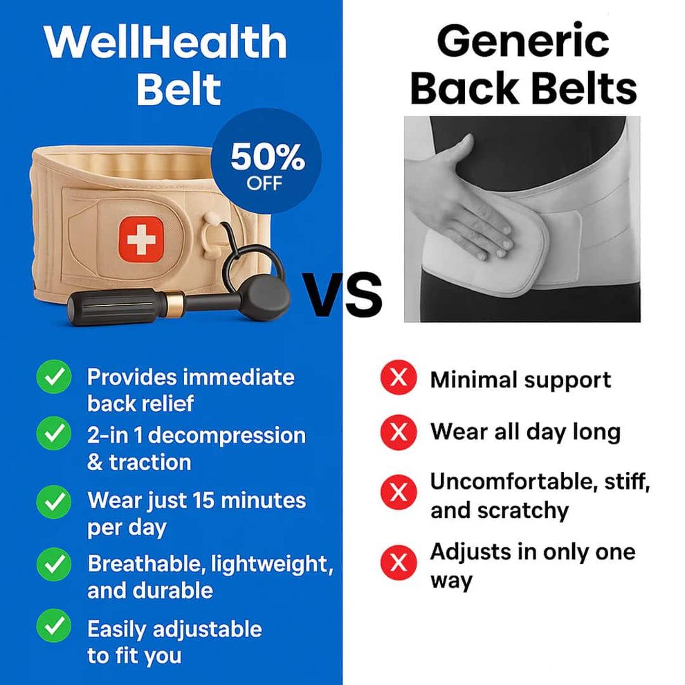 WellHealthis™ 360 Belt Decompression- 15 Minutes a Day to a Pain-Free Life image WellHealthis™ 360 Belt Decompression- 15 Minutes a Day to a Pain-Free Life