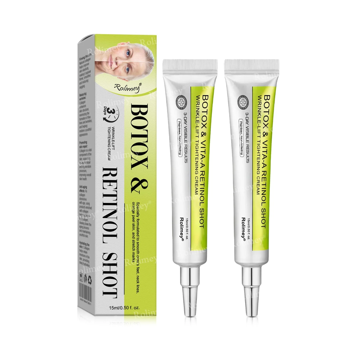 Rolimey® Botox & Vita-A Retinol Shot Wrinkle-Lift Tightening cream image Rolimey® Botox & Vita-A Retinol Shot Wrinkle-Lift Tightening cream - Image 19