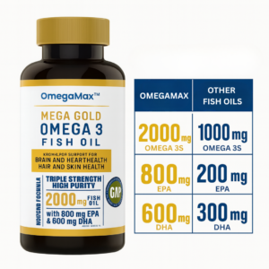 OmegaMax™ Mega Gold Omega 3 Fish Oil