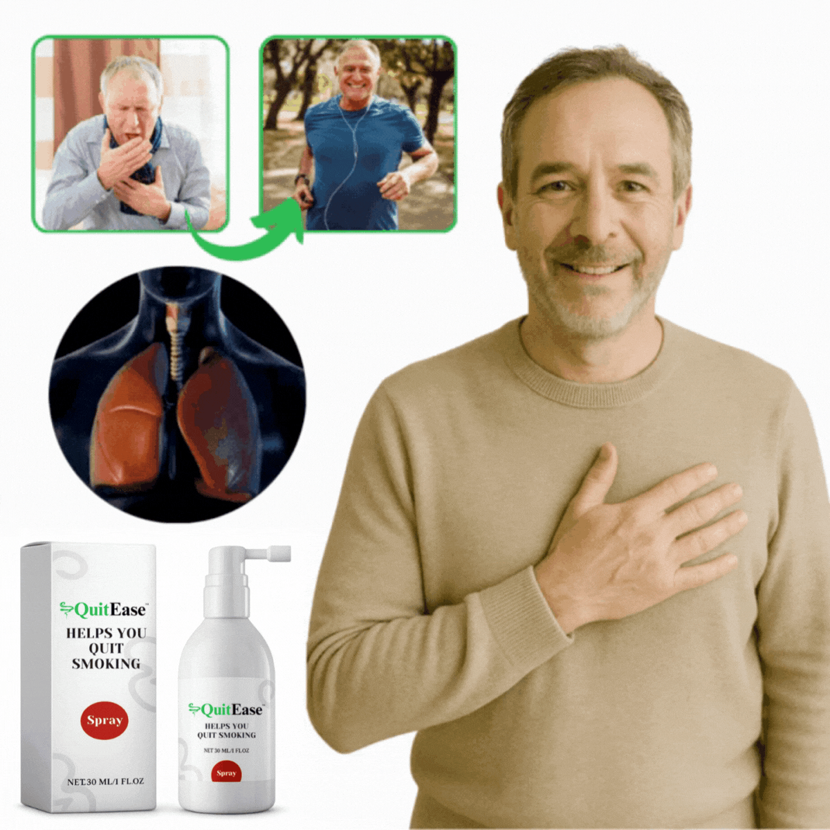 QuitEase™ Anti-Nicotine Spray | Quit smoking in just 2 days!