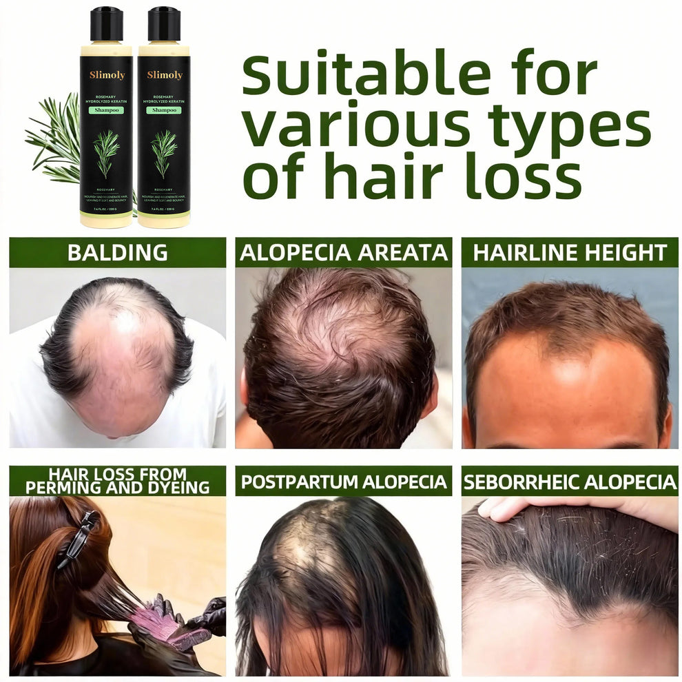 Slimoly® Rosemary Hydrolyzed Keratin Shampoo