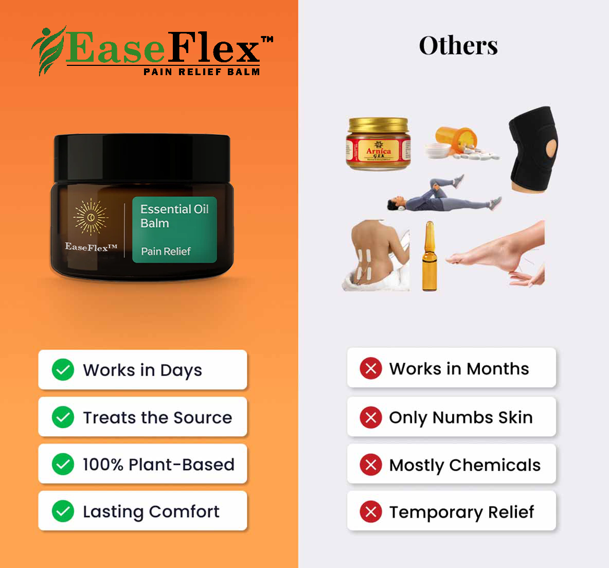 EaseFlex™ Pain Relief Balm | Eliminates chronic joint pain in just 3 minutes!