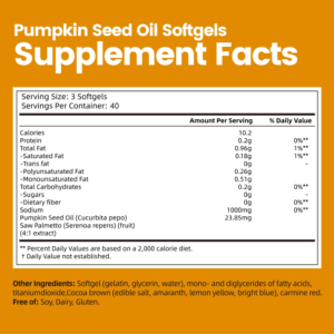 Vivonu Pumpkin Seed Power Softgels